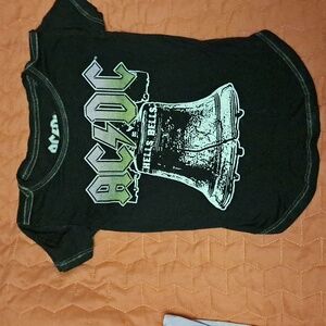 AC/DC Black and Olive Kids Tee